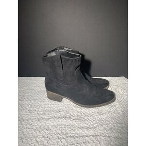 Jolimall Black Ankle Booties Size 10